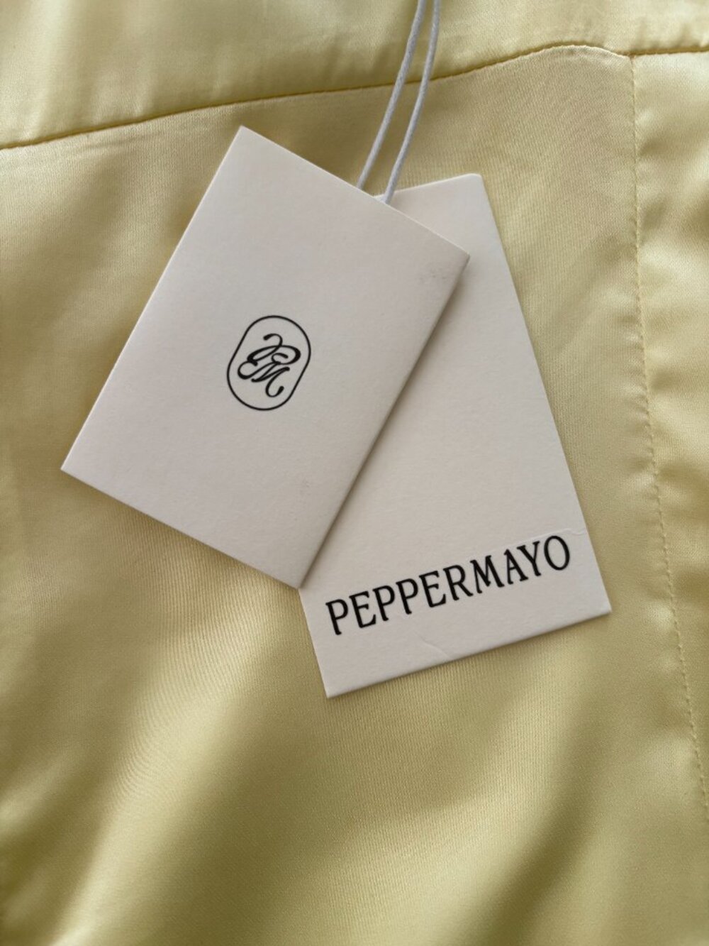 PepperMayo Odette Satin Mini Dress - Yellow Size 2 NEW WITH TAGS - Picture 5 of 7